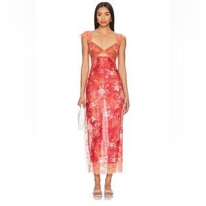 Free People Floral Lace Swim Coverup